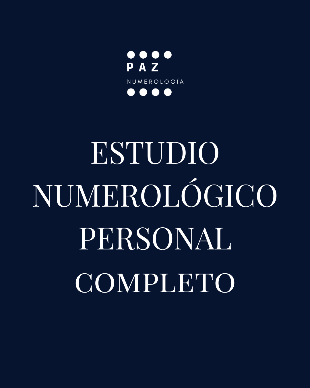 Estudio Numerológico Personal Completo